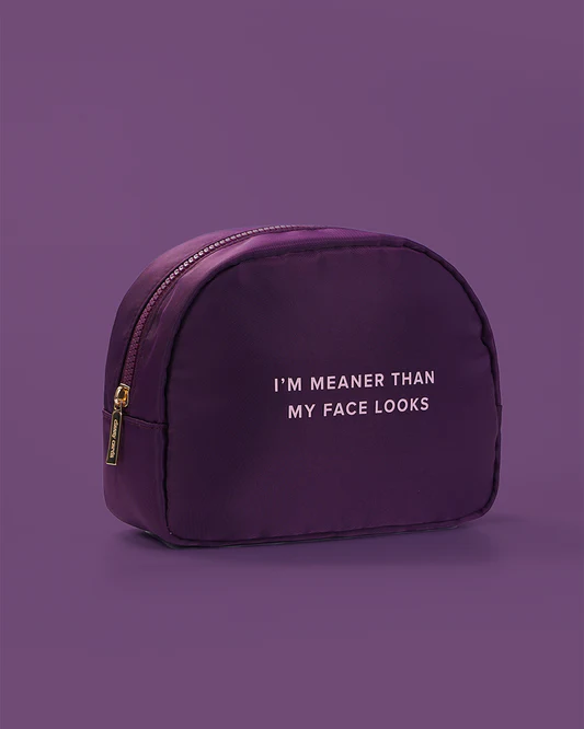 Meaner Than Face Cosmetic Bag