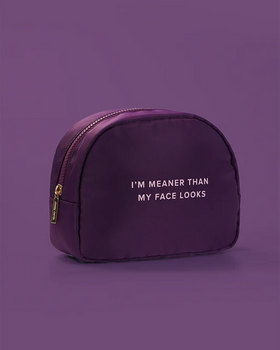 Meaner Than Face Cosmetic Bag