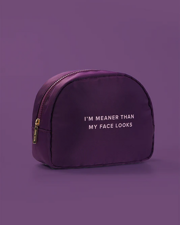 Meaner Than Face Cosmetic Bag