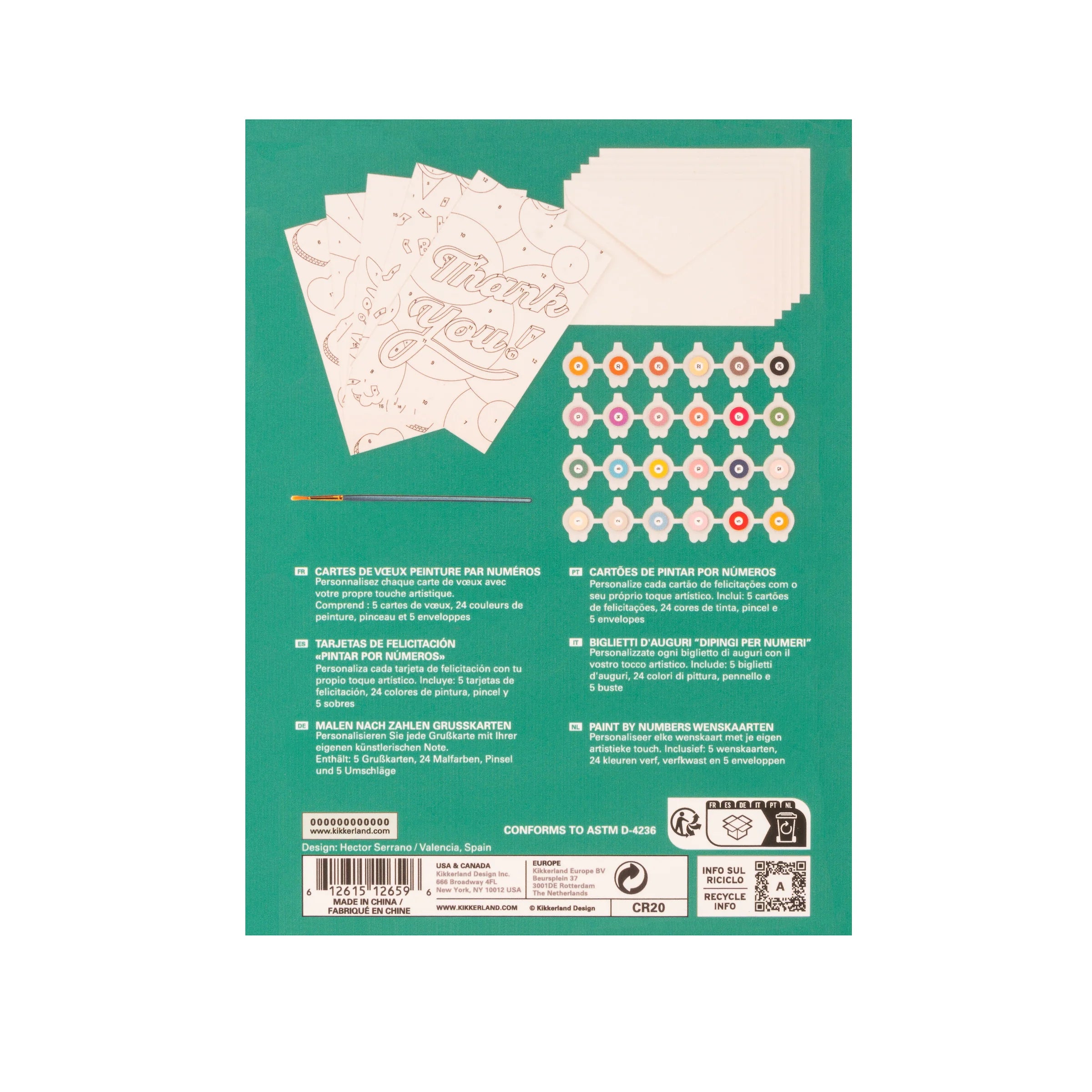 Crafters Paint by Numbers Greeting Cards - 0