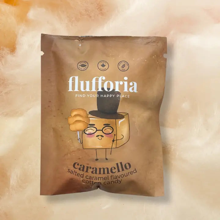 Caramello | Organic All Natural Salted Caramel Cotton Candy