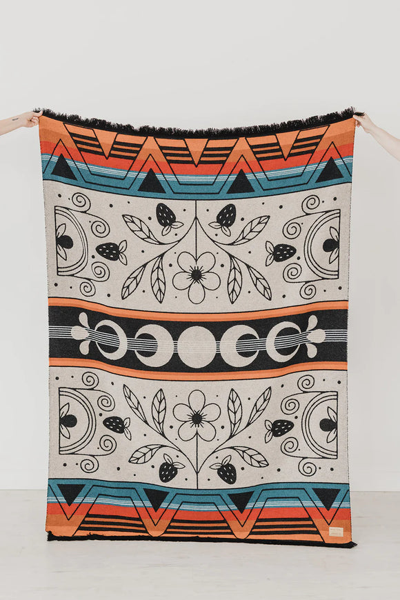 Mini Tipi Reversible Blanket (Indigenous Designed) - various patterns
