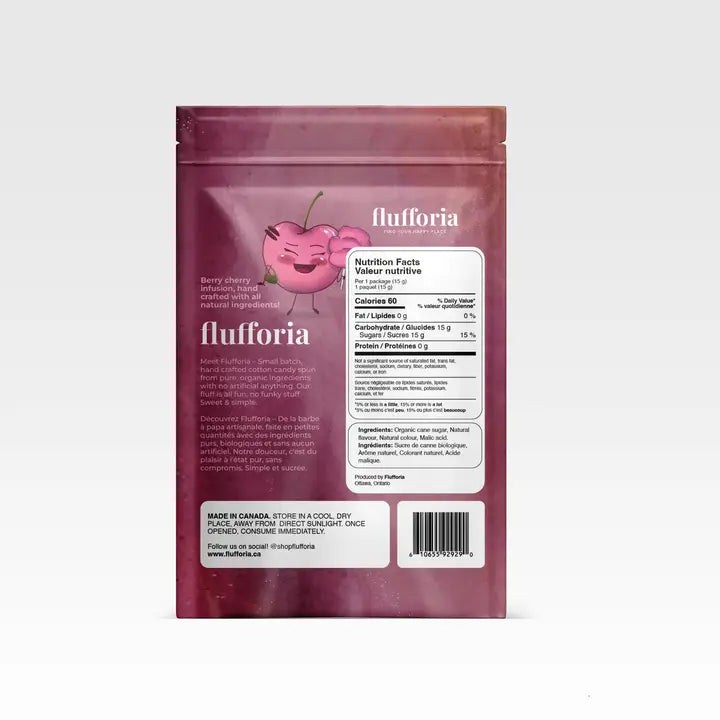Cherryanne | Organic Sour Cherry Flavored Cotton Candy