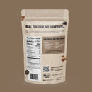 Chocolate Espresso Martini - Gourmet Popcorn (Eatable) - Beige resealable pouch of handmade Canadian Chocolate Espresso Martini gourmet popcorn, unique gift packaging.