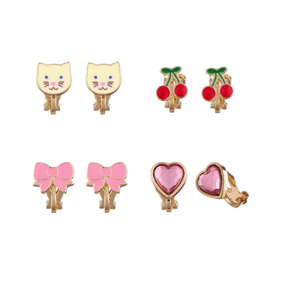Cute Kitten Clip On Earrings