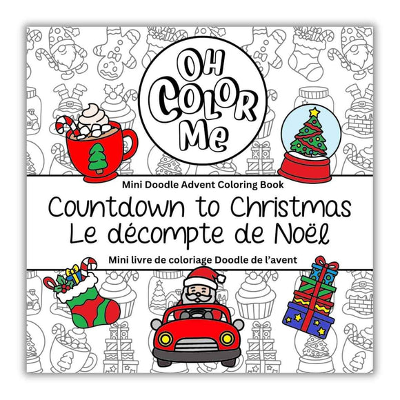 Advent Mini Coloring Book - Countdown to Christmas
