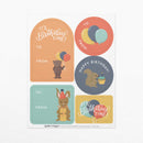 Woodland Birthday Gift Tag Sticker Sheet Set-4