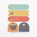 Woodland Birthday Gift Tag Sticker Sheet Set-3