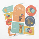 Woodland Birthday Gift Tag Sticker Sheet Set-1