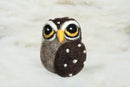 Needle Felted Curious Owl Ornament-2