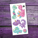 The Dino-corns- Temporary Tattoos-1