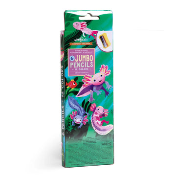Axolotl 6 Jumbo Double-Sided Pencils - 0
