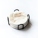 Lynn & Liana Ceramic Resin Art Coasters-3