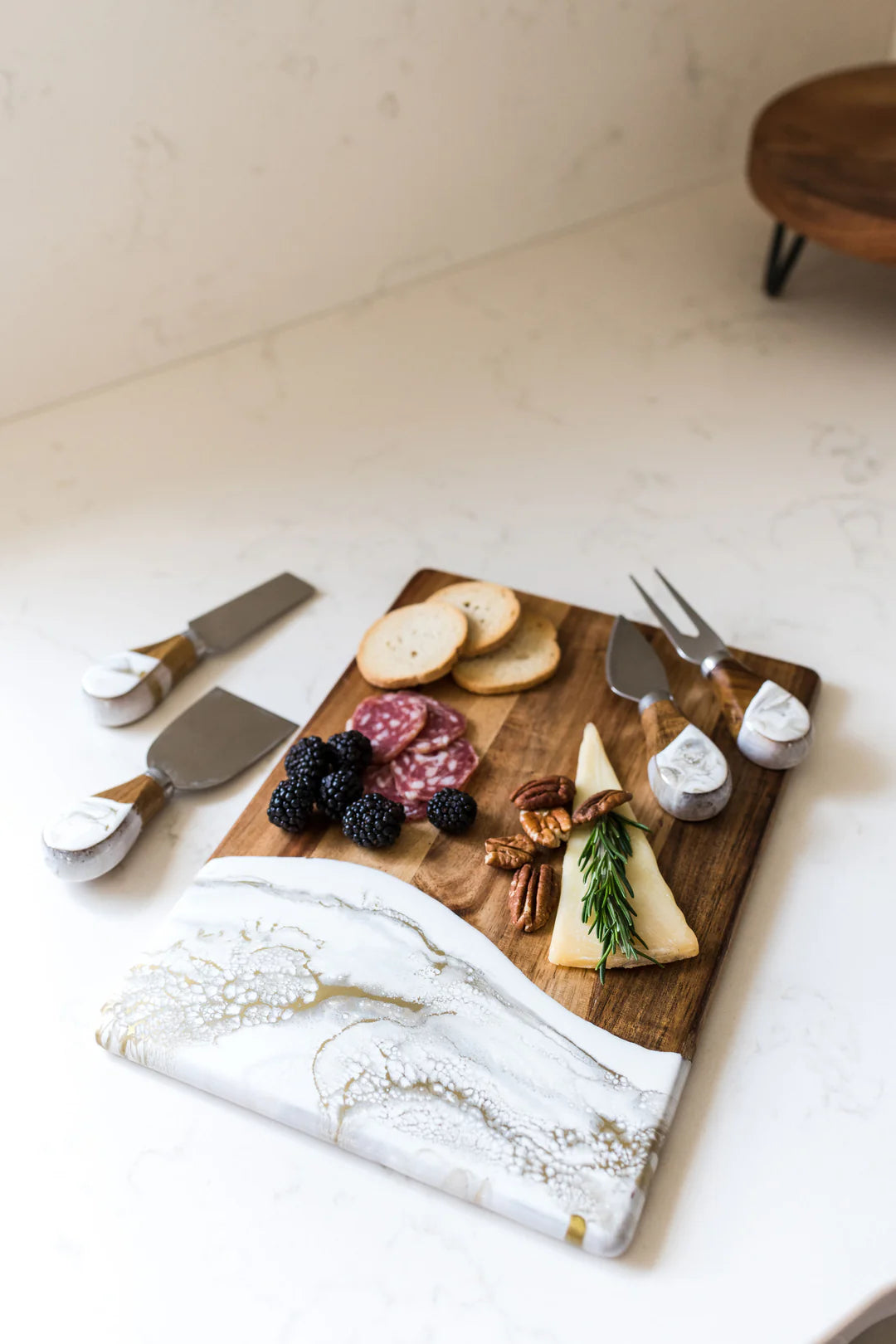 Lynn & Liana Resin Coated Cheese Knife Set