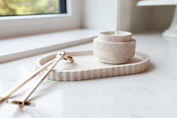 Lynn & Liana Fluted Oval Tray - 0