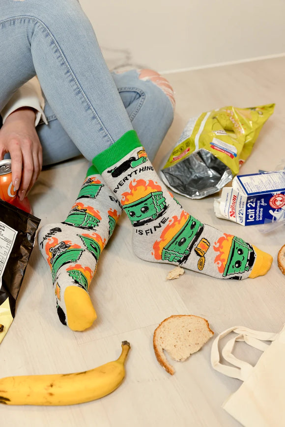 Women's Dumpster Fire Socks