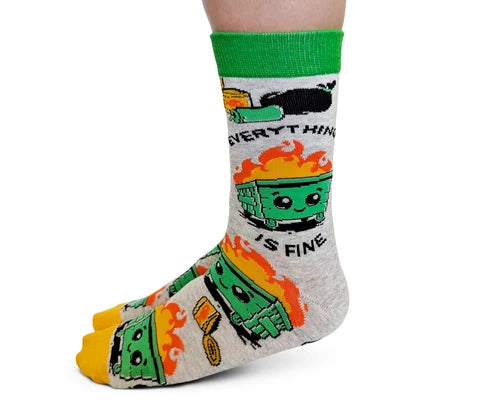 Women's Dumpster Fire Socks