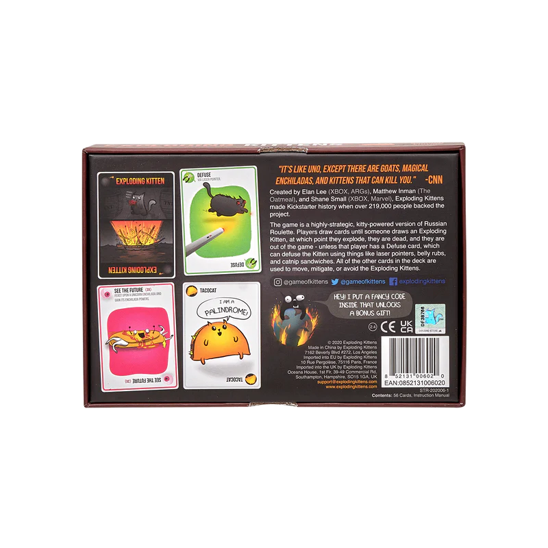 Mini Exploding Kittens Cards Exploding Kittens | Caribou Gifts Inc.