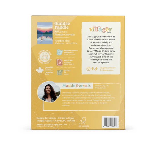 Villager Puzzles | Sunrise Paddle | 1000-Piece Puzzle for Adults