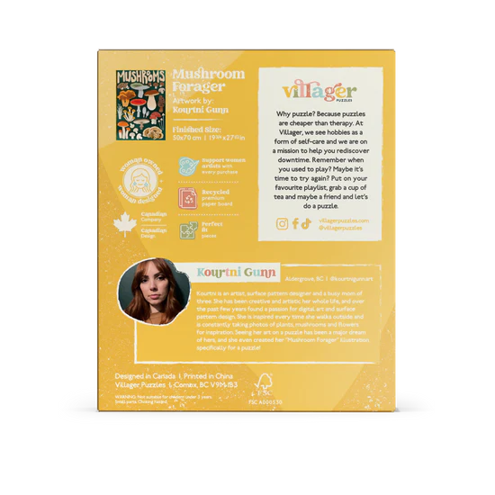 Villager Puzzles | Mushroom Forager | 1000-Piece Puzzle for Adults