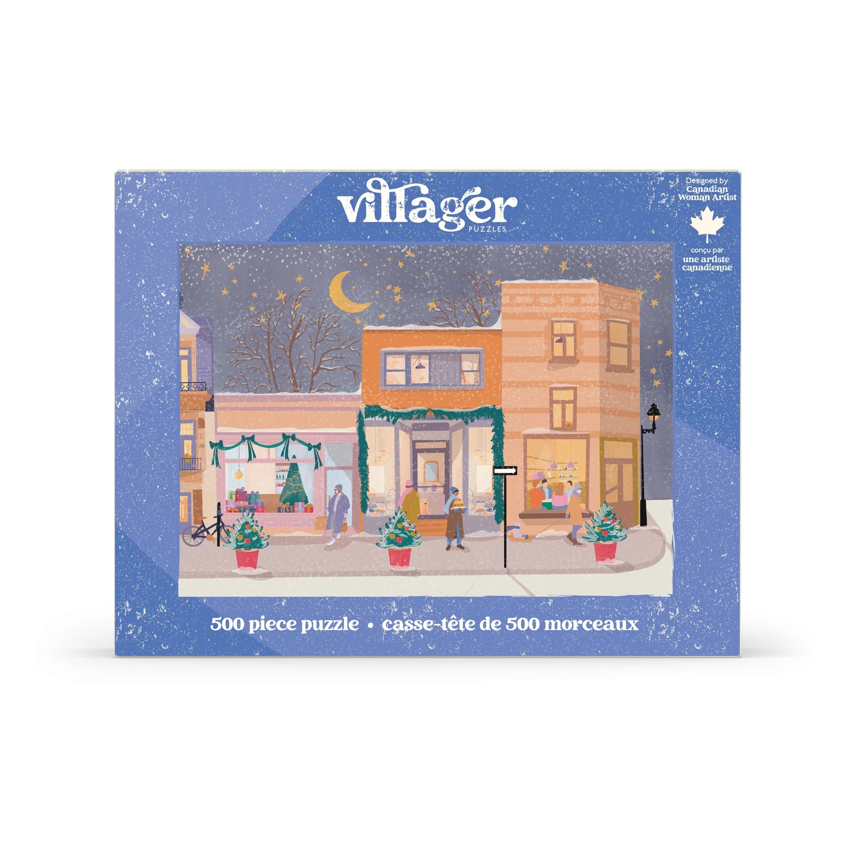 Villager Puzzles | Holiday Streets | 500-Piece Puzzle for Adults