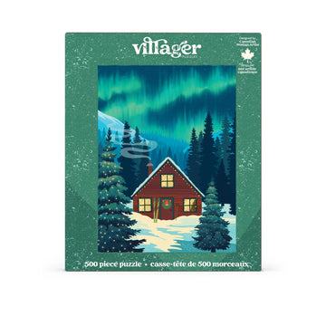 Villager Puzzles | Northern Cabin | 500-Piece Puzzle for Adults - 0