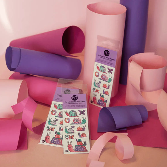 Margot the Snail and Friends - Temporary Tattoos