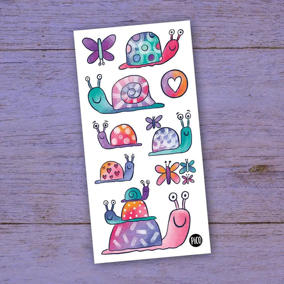 Margot the Snail and Friends - Temporary Tattoos