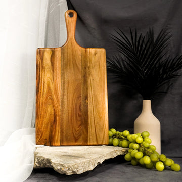 Large Cutting Board - Large handmade Canadian wooden cutting board with handle, unique gift for housewarming.