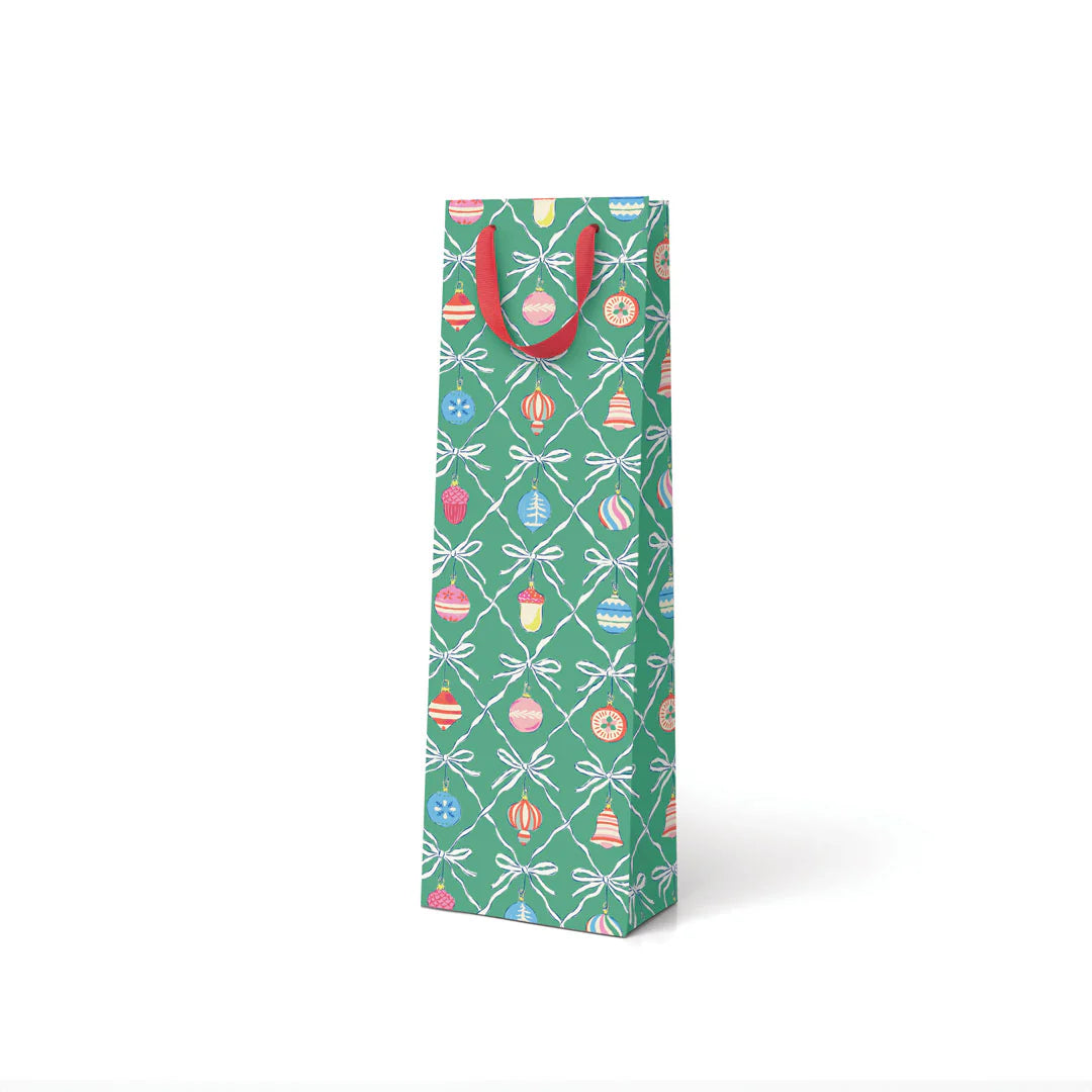 Christmas Baubles Bottle Bag