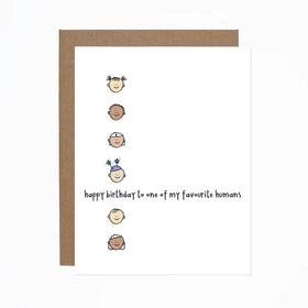 Birthday (Favourite Human) card