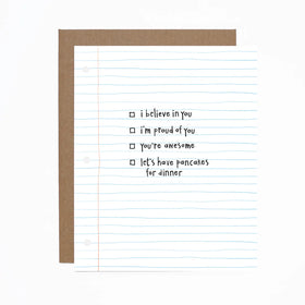 Pancakes I Love You Card