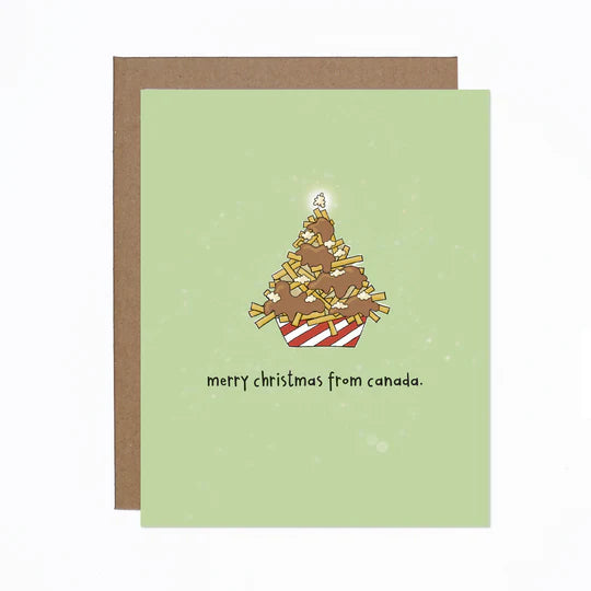Poutine Christmas Card from Canada