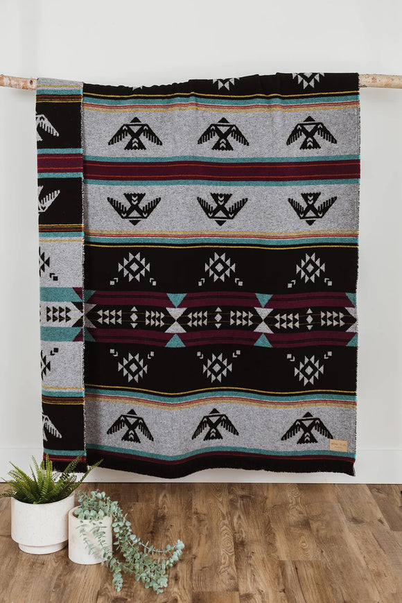 Mini Tipi Reversible Blanket (Indigenous Designed) - various patterns