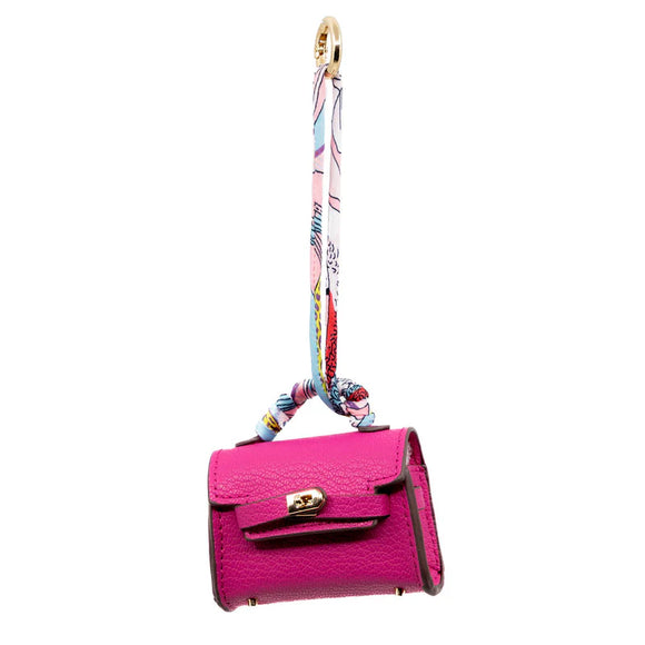 Mini Purse Charm in Pink
