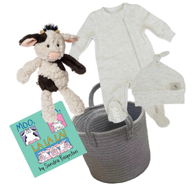 New Baby Gift Basket - neutral