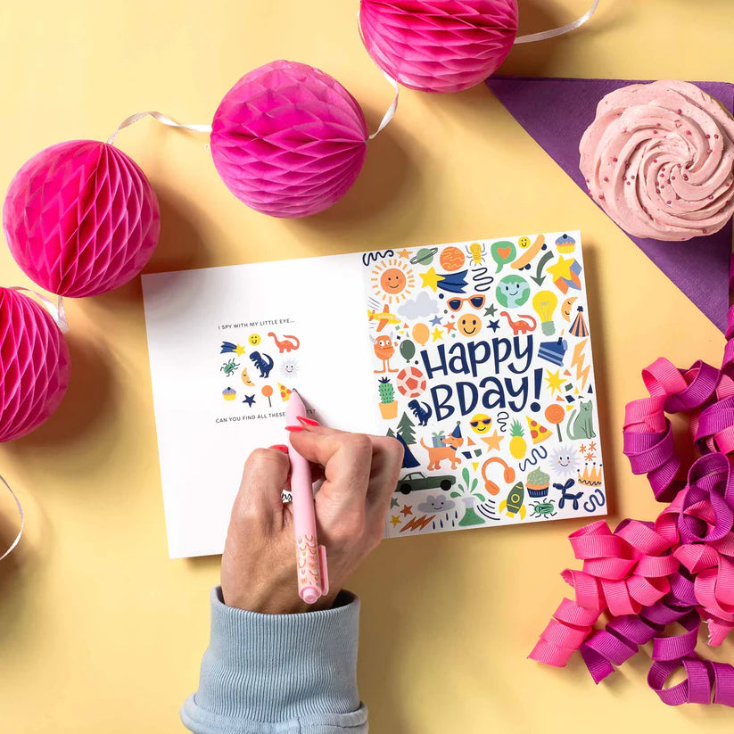 Eye Spy Birthday Card for Kids - 0