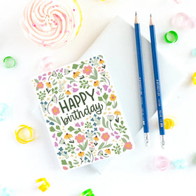 Eye Spy Flower Birthday Card