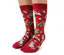 Women's Feline Festive Socks-3