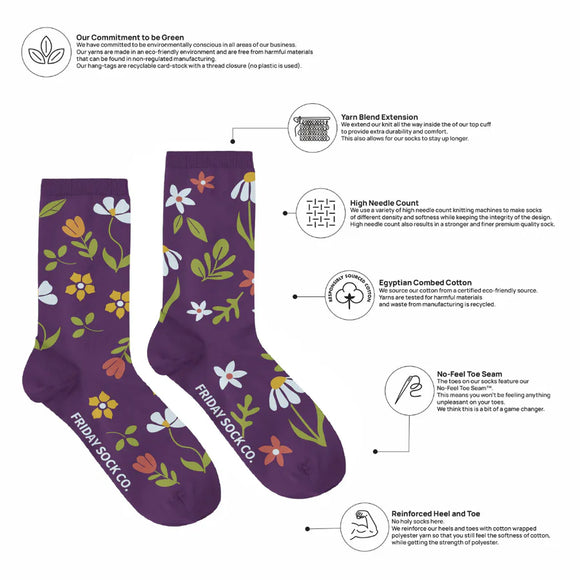 Women's Modern Garden Party Socks