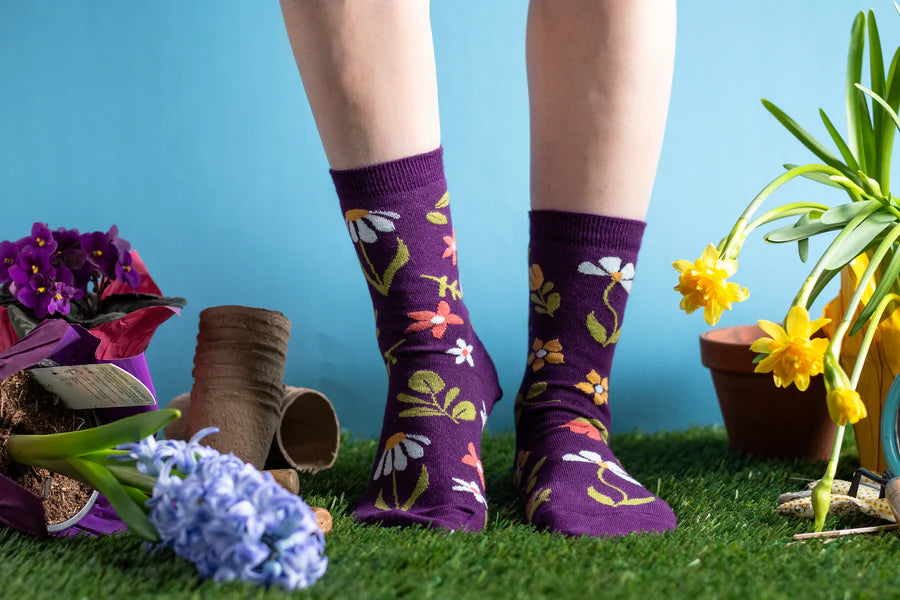 Women's Modern Garden Party Socks - 0