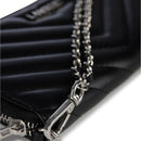 The Frida - Black Quilted Vegan Leather Wallet-3