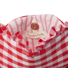 Gingham Ruffle Love Heart Bag - 0