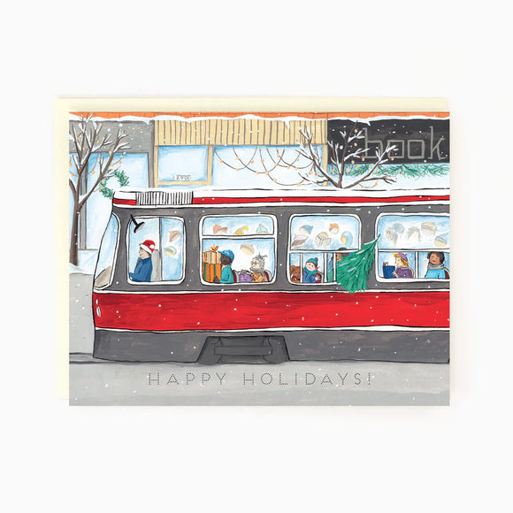 Toronto Streetcar Holiday Card | The Paperhood