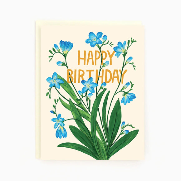 Birthday Freesias Greeting Card | The Paperhood