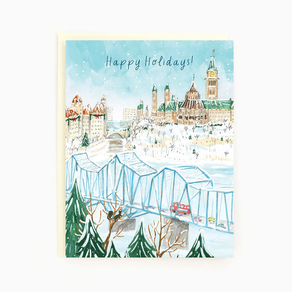 Ottawa Rideau Canal Holiday Card | The Paperhood