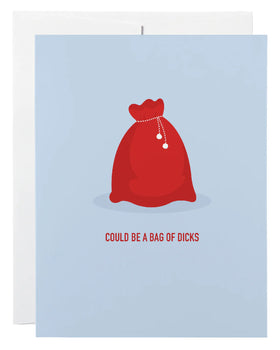 Santa Bag of Dick's Card