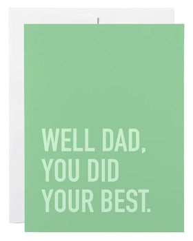 Dad Best Card