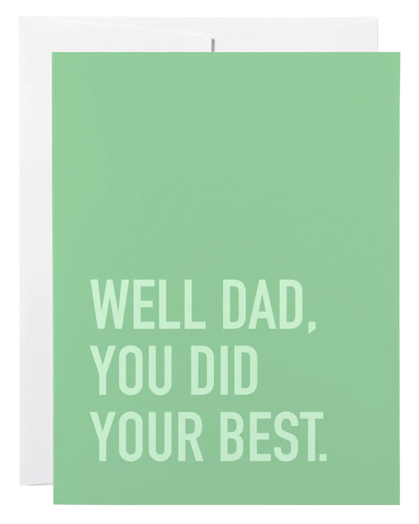 Dad Best Card