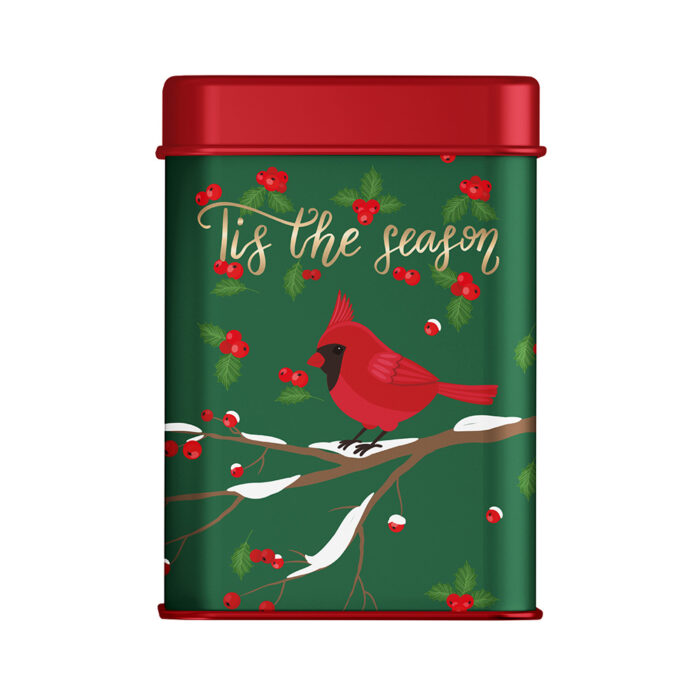 Holly Berry Cardinal Keepsake Tin - 0